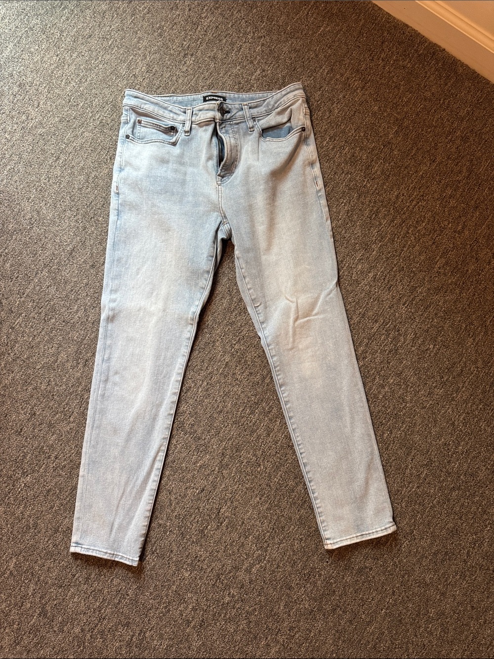 Express Light Blue Skinny Jeans